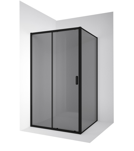 Душевой уголок Ambassador Forsa 17022218ABB-110ABB 120х110 стекло тонированное профиль черный без поддона